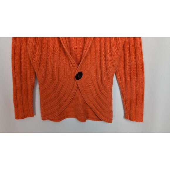 Brunello Cucinelli sz. M 100% Cashmere Italy Cardigan Sweater Ribbed Knit Button - Picture 4 of 9